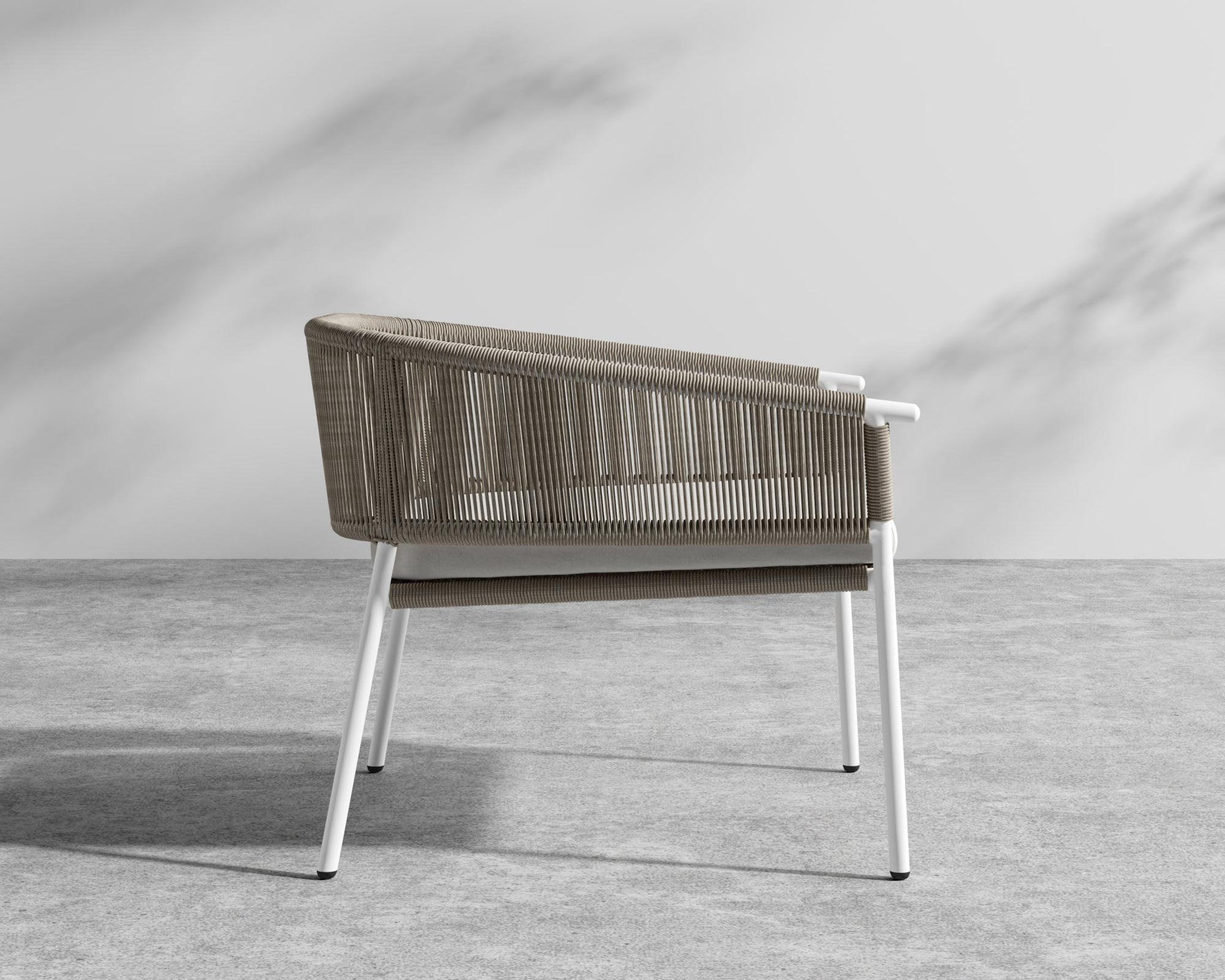 Afton Outdoor Lounge Chair - Black Cord, Black, Outdoor Fabric - Palisades