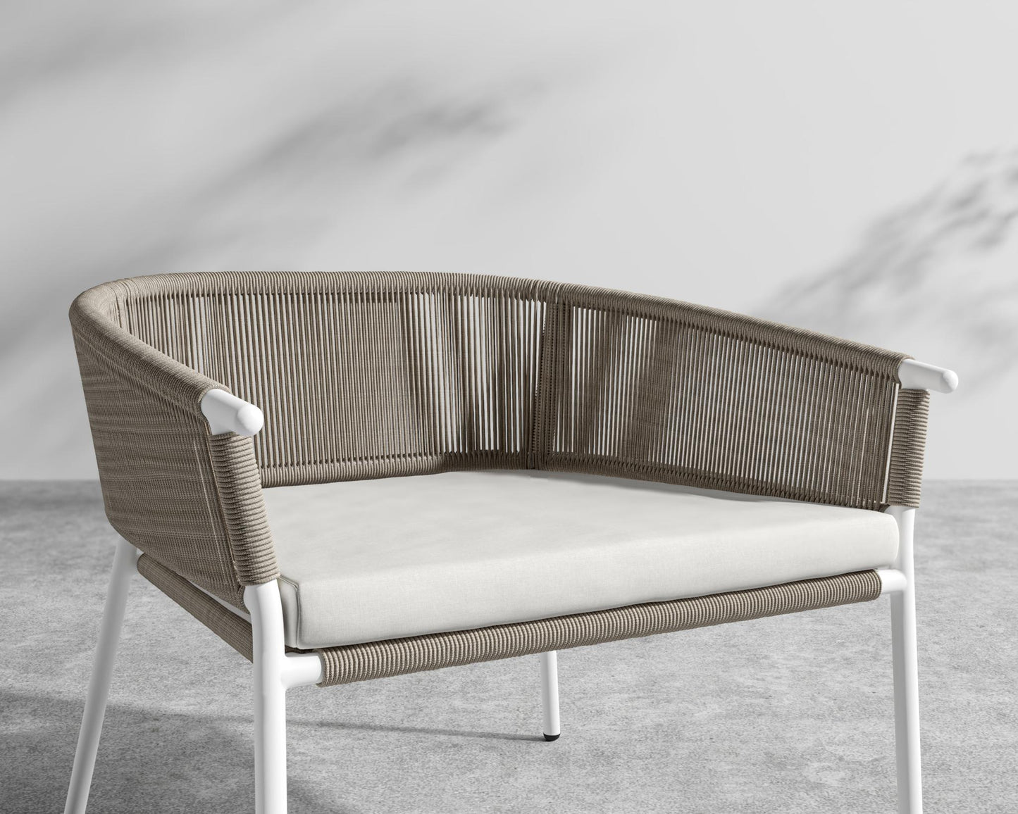 Afton Outdoor Lounge Chair - Black Cord, Black, Outdoor Fabric - Palisades