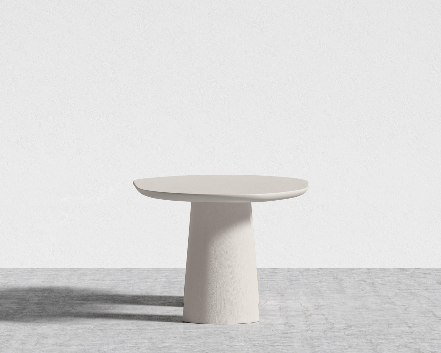 Alessia Dining Table - 84" | 213cm, Alabaster Matte Lacquer with Grain