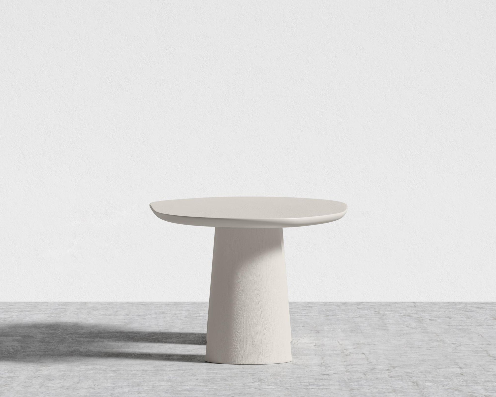 Alessia Dining Table - 84" | 213cm, Alabaster Matte Lacquer with Grain