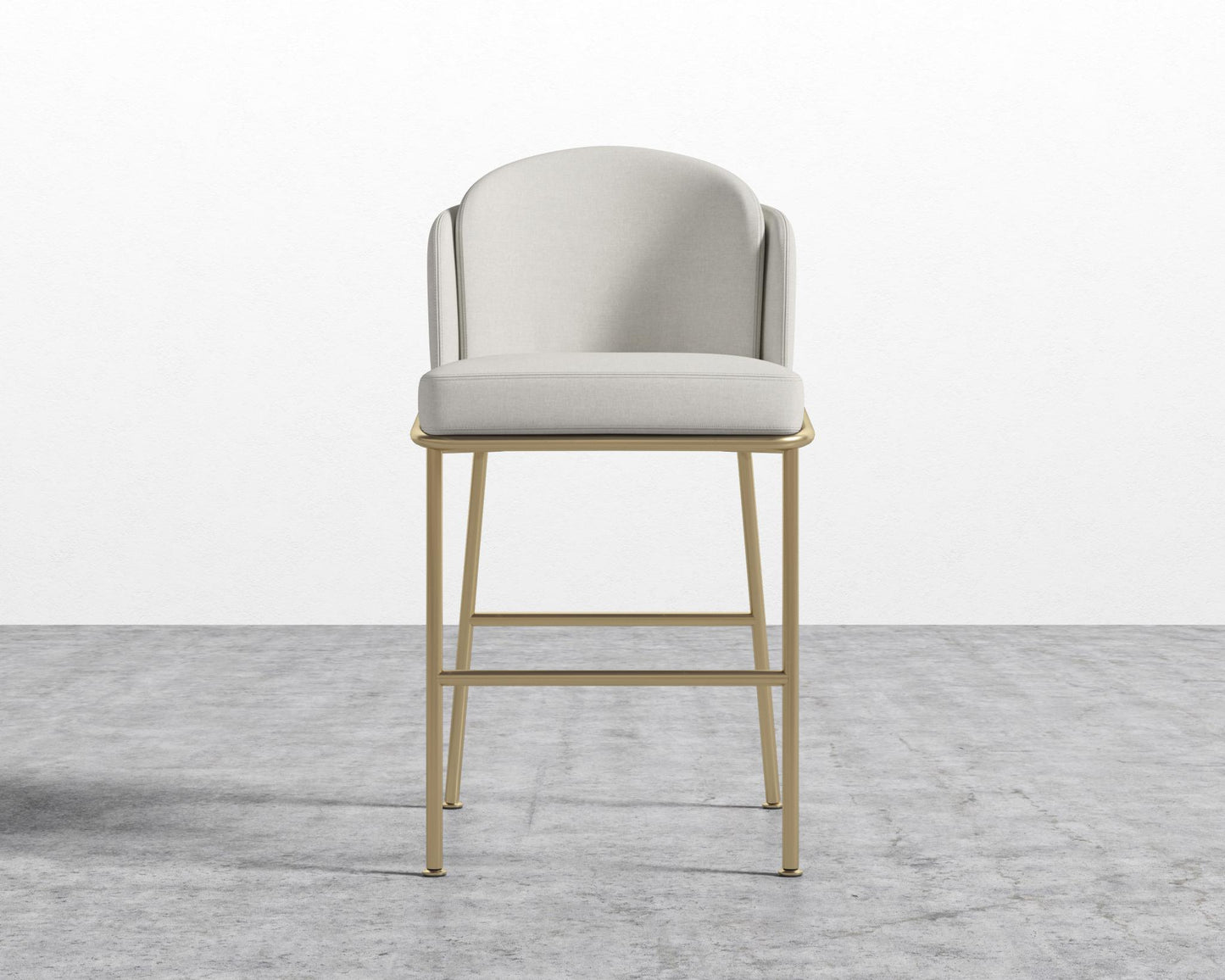 Angelo Counter Stool - Modern Felt - Alesund - Brass