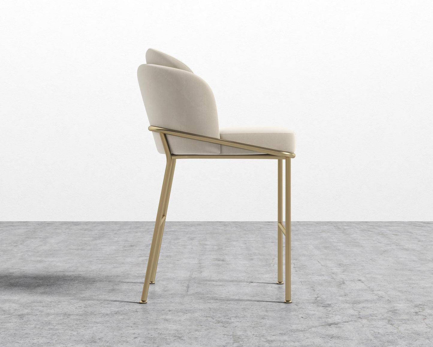 Angelo Counter Stool - Black - Angelo, Signature Plush Velvet - Warm Taupe