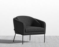 Angelo Lounge Chair - Black - Angelo, Chatou Bouclé - Caviar