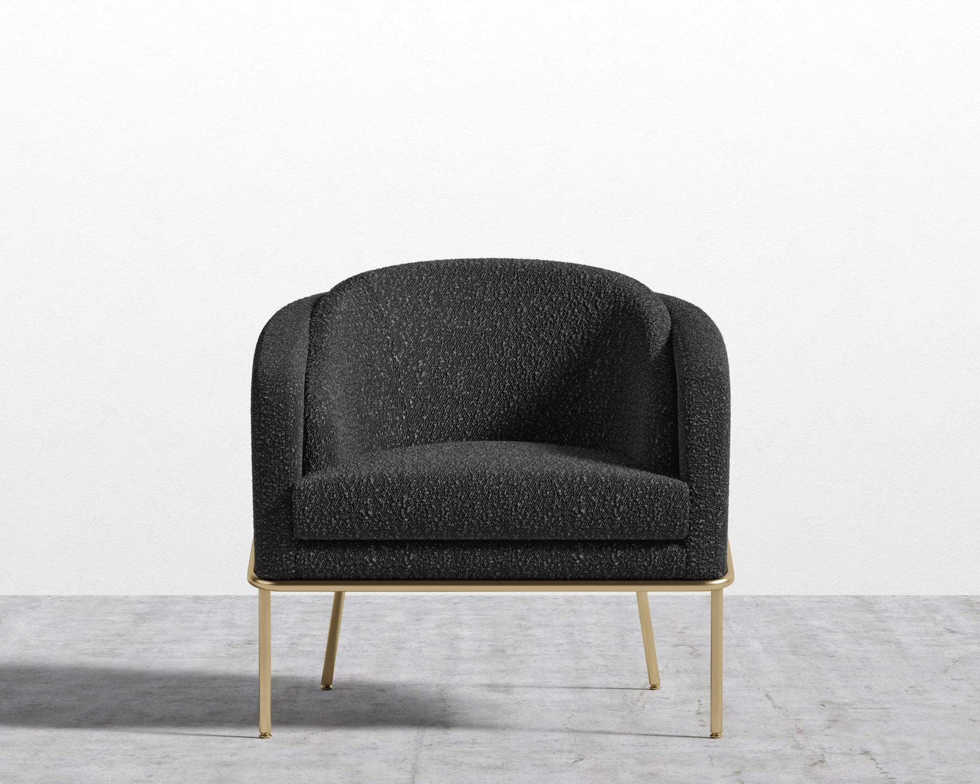 Angelo Lounge Chair - Black - Angelo, Chatou Bouclé - Caviar