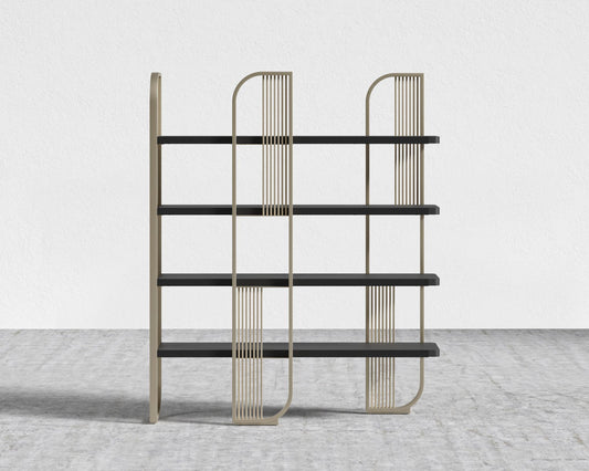 Apollo Bookshelf - Black Oak Veneer