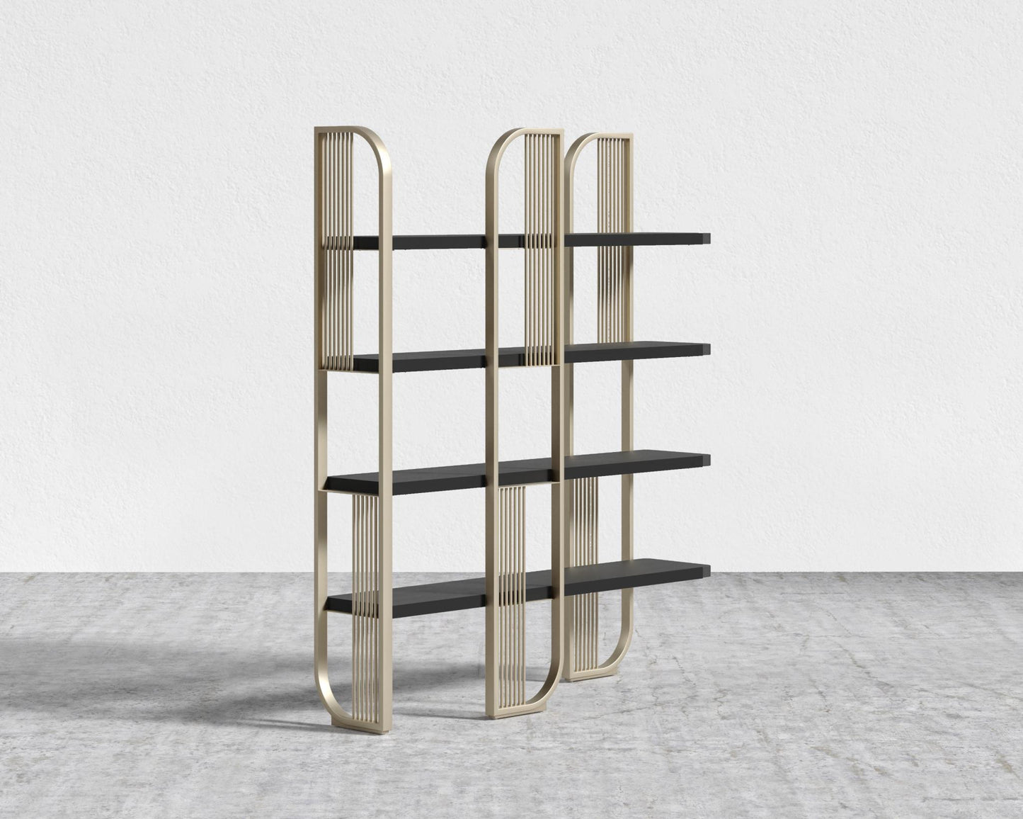 Apollo Bookshelf - Black Oak Veneer