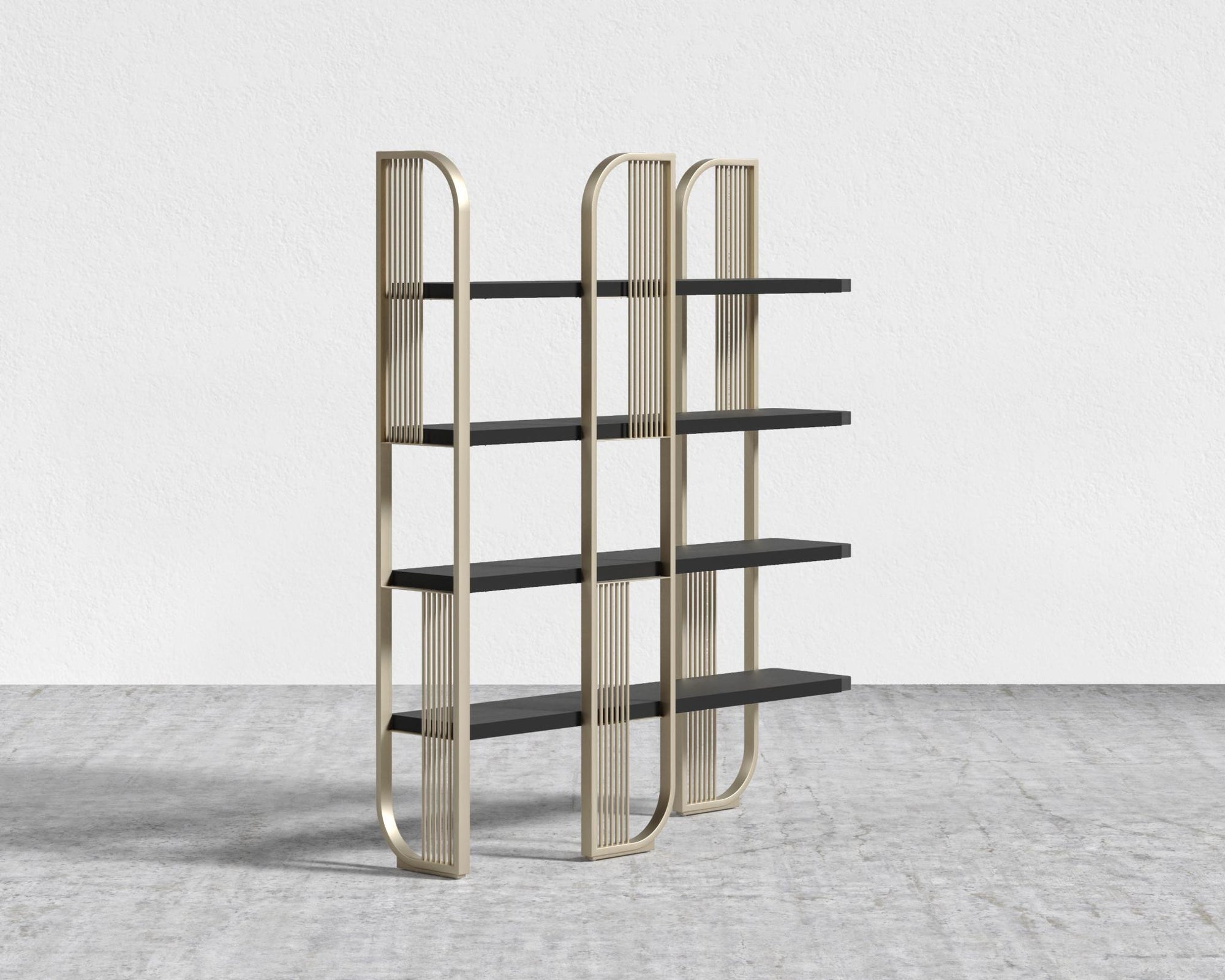 Apollo Bookshelf - Black Oak Veneer