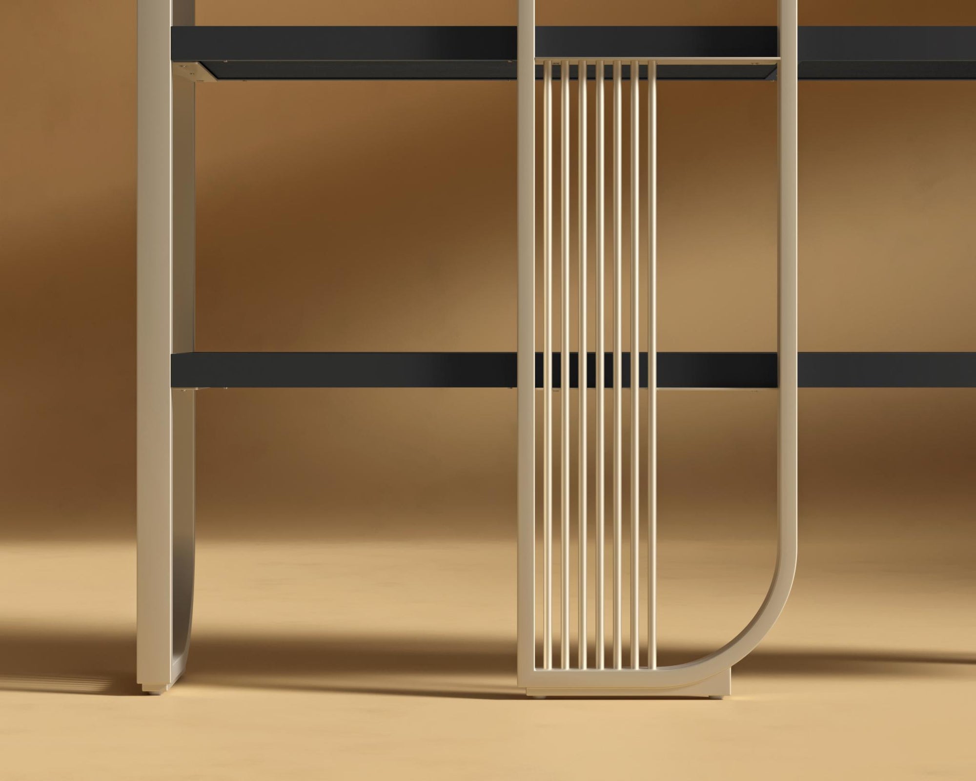 Apollo Bookshelf - Black Oak Veneer