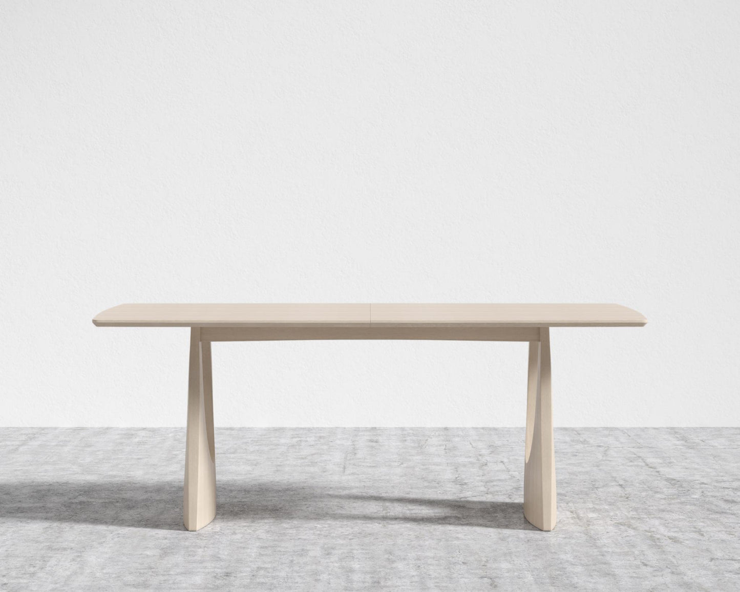 Arco Extendable Dining Table - Washed Natural Oak Veneer - Straight Grain