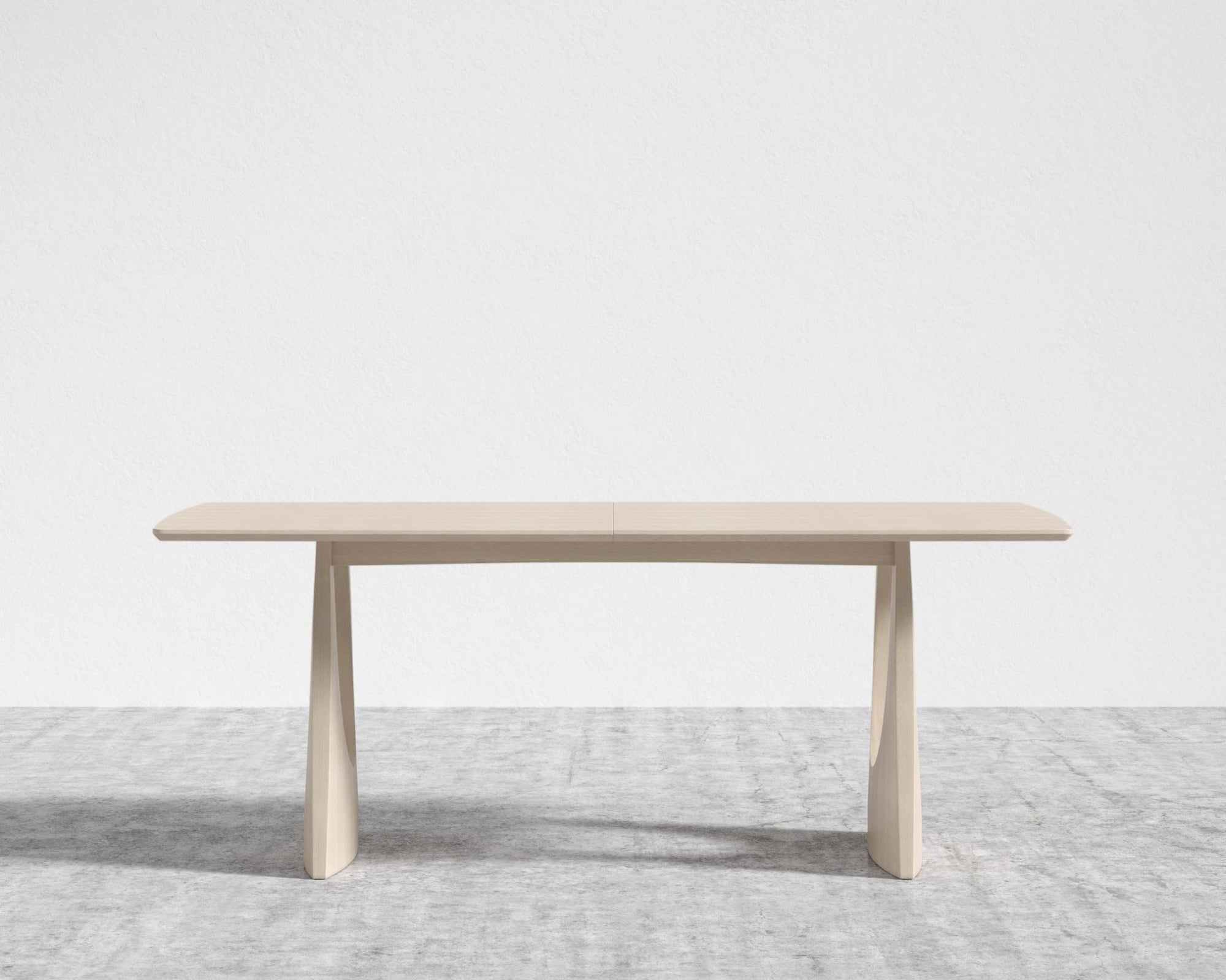 Arco Extendable Dining Table - Washed Natural Oak Veneer - Straight Grain