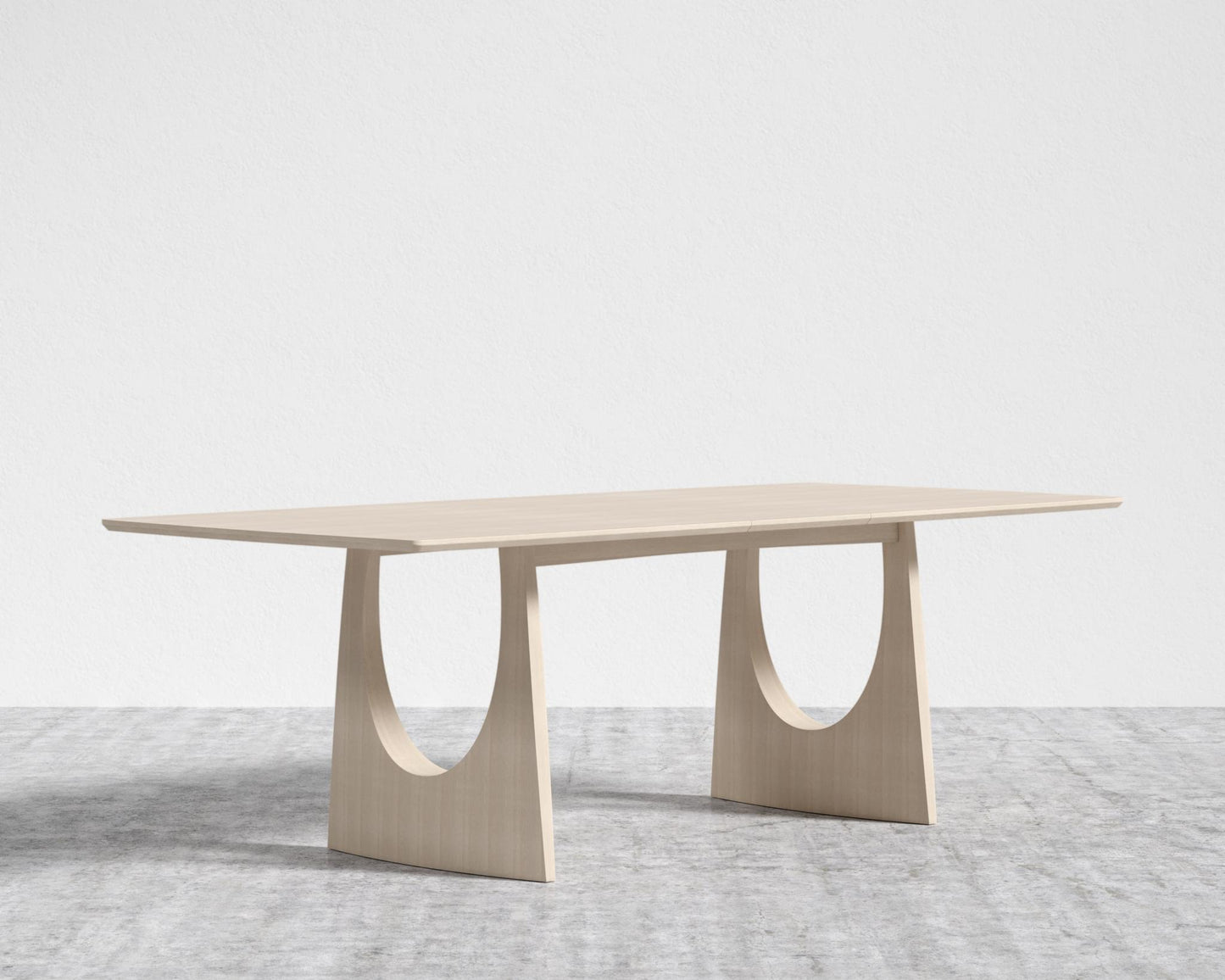 Arco Extendable Dining Table - Washed Natural Oak Veneer - Straight Grain