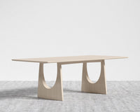 Arco Extendable Dining Table - Washed Natural Oak Veneer - Straight Grain