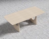 Arco Extendable Dining Table - Washed Natural Oak Veneer - Straight Grain