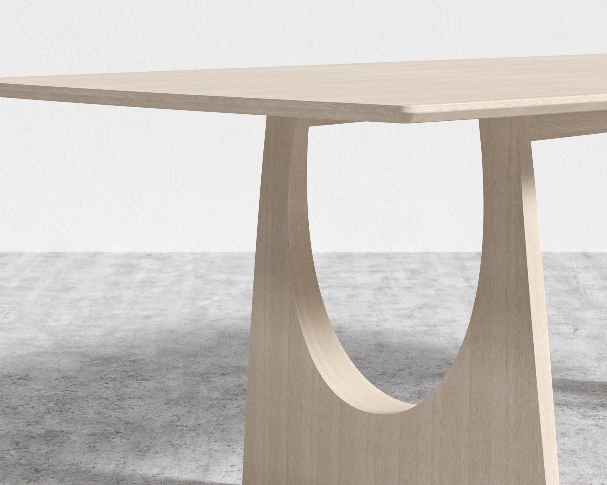 Arco Extendable Dining Table - Washed Natural Oak Veneer - Straight Grain