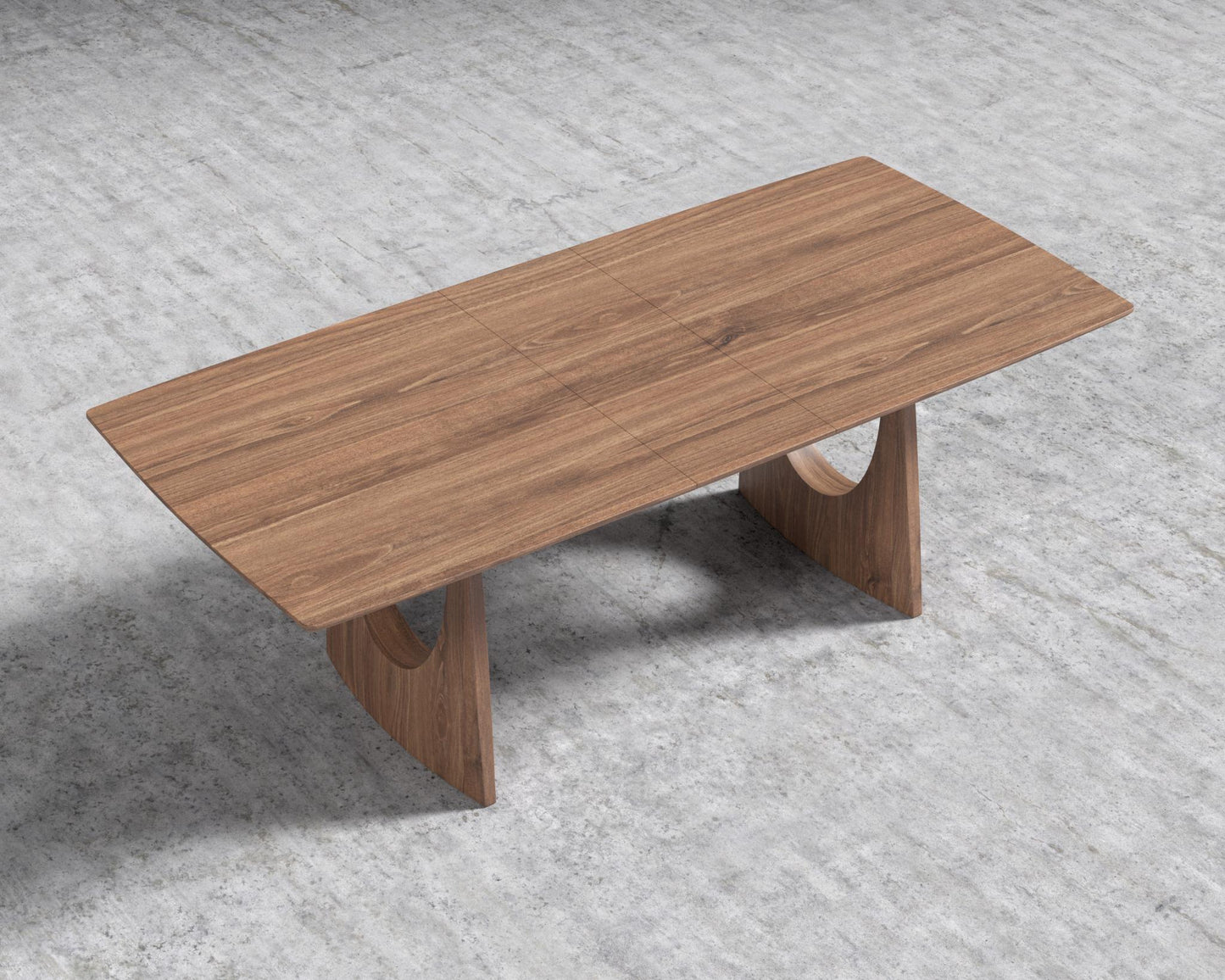 Arco Extendable Dining Table - Walnut Veneer