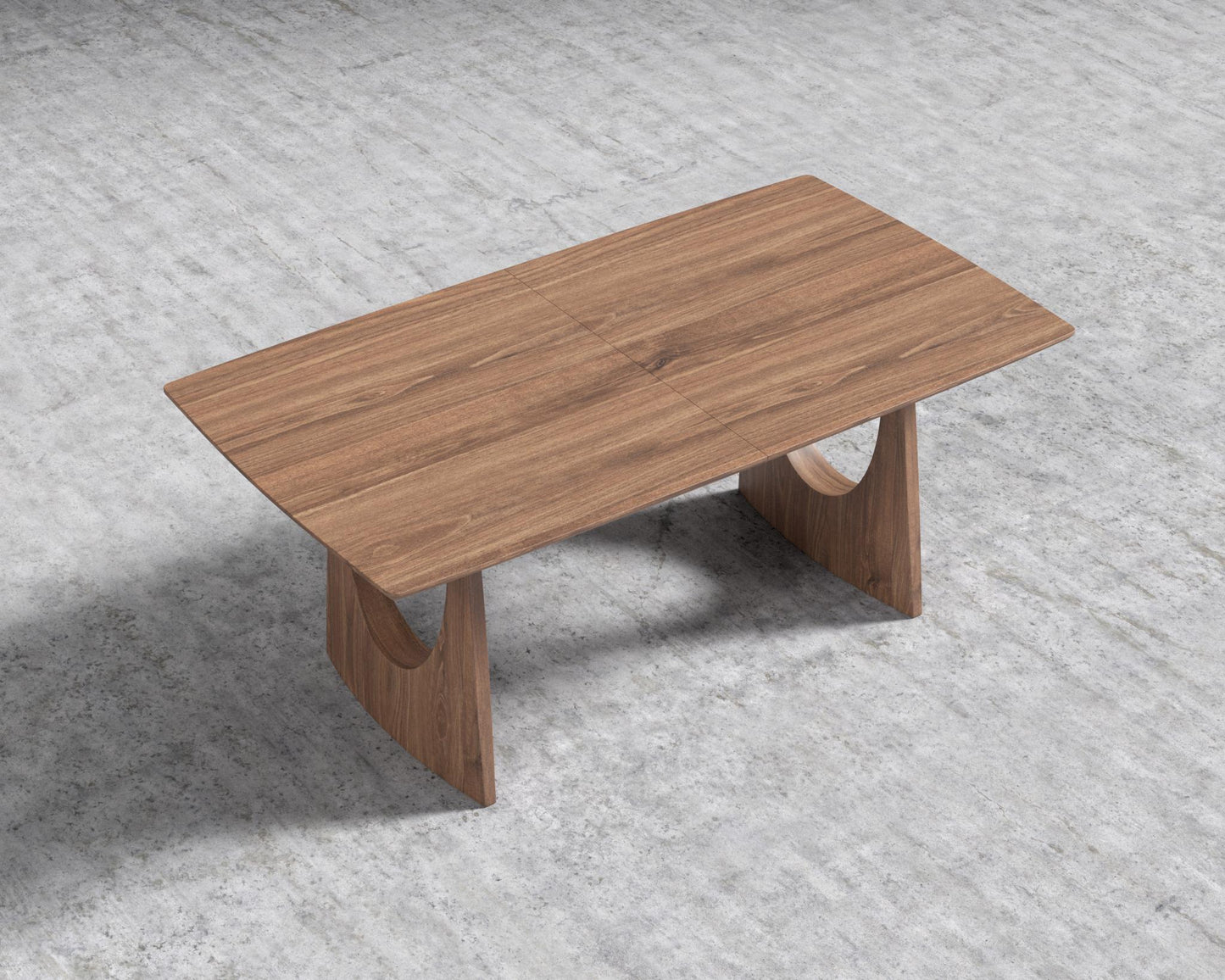 Arco Extendable Dining Table - Walnut Veneer