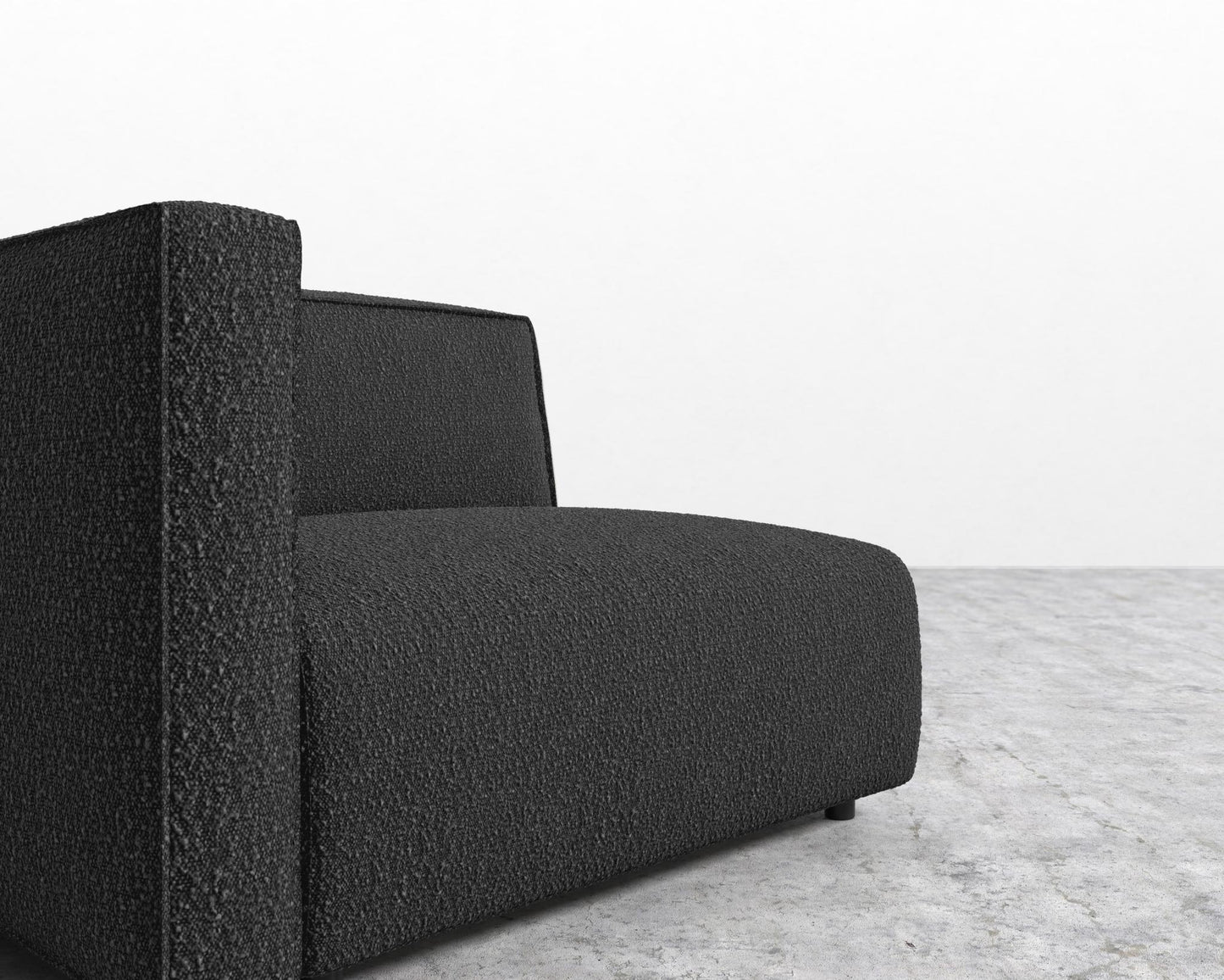 Arya Left Arm - Chatou Bouclé - Caviar