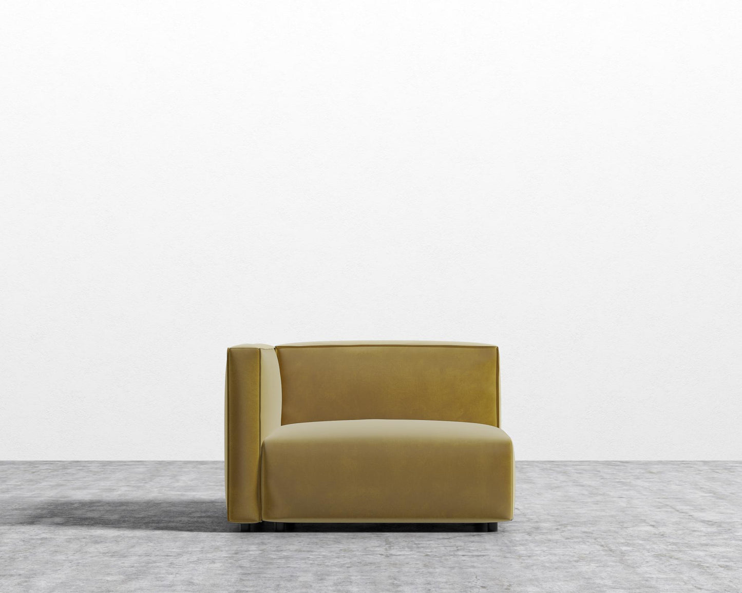 Arya Left Arm - Plush Velvet - Golden Beryl