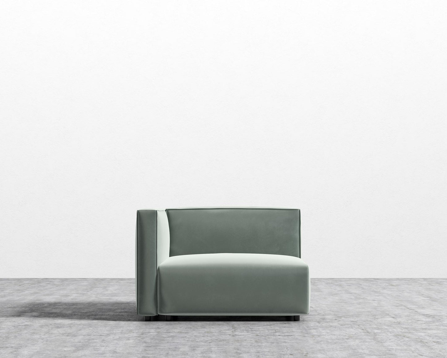 Arya Left Arm - Plush Velvet - Moonstone