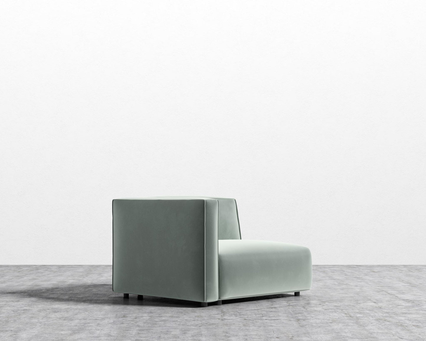 Arya Left Arm - Plush Velvet - Moonstone