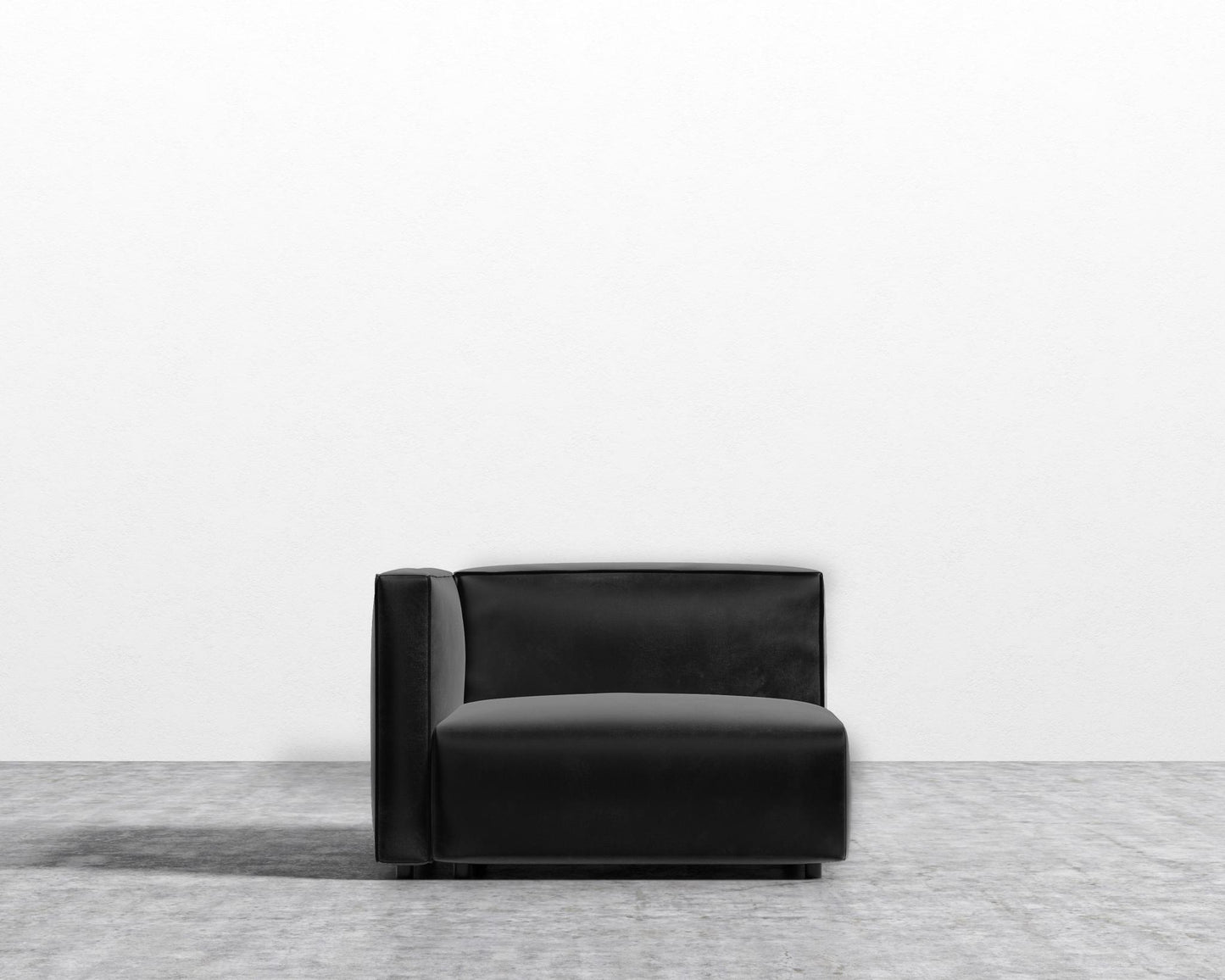 Arya Left Arm - Plush Velvet - Black