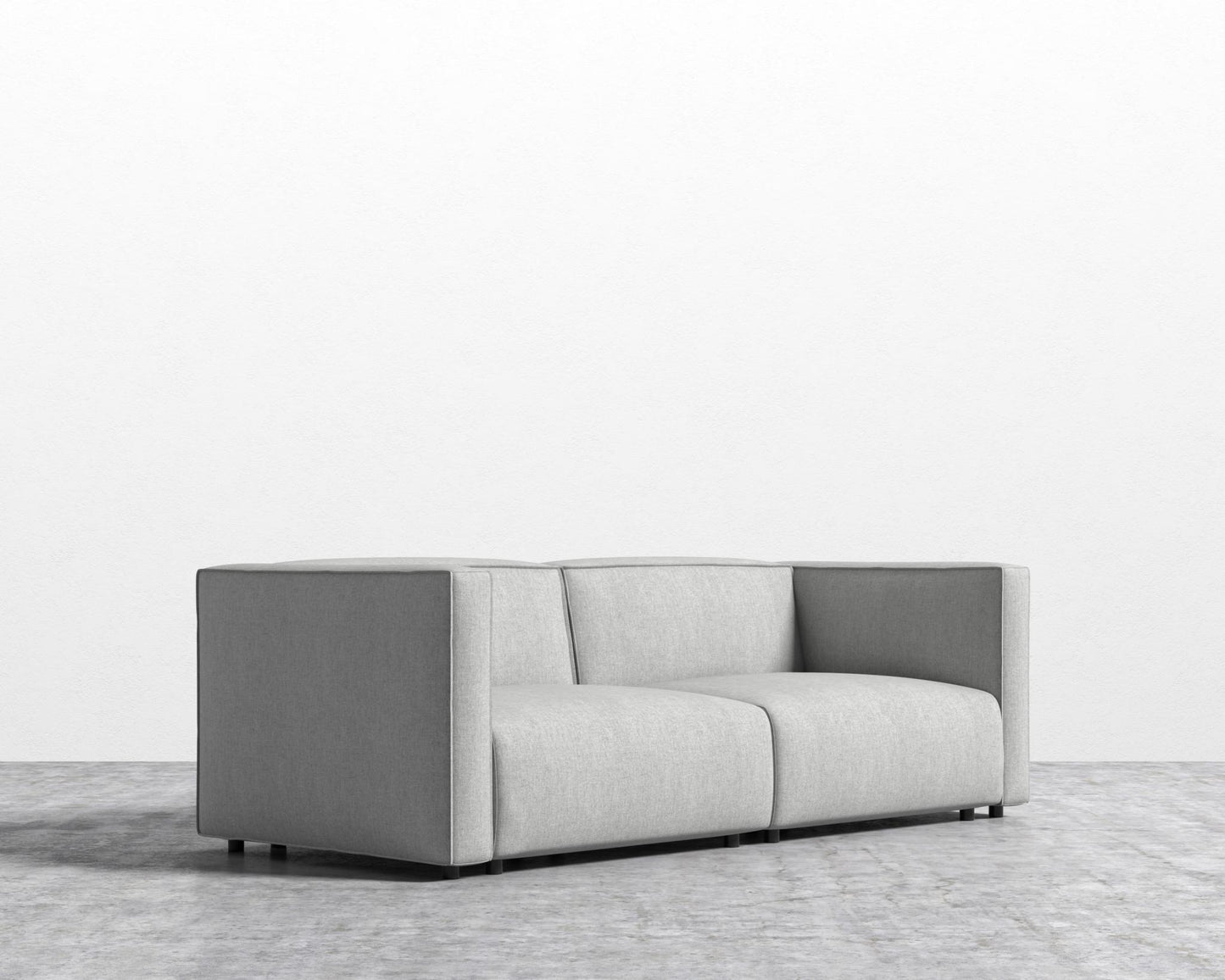 Arya Modular Loveseat - Modern Felt - Malmo