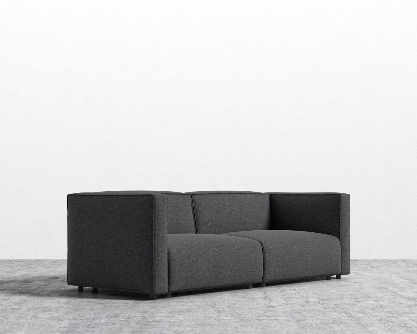 Arya Modular Loveseat - Modern Felt - Stockholm