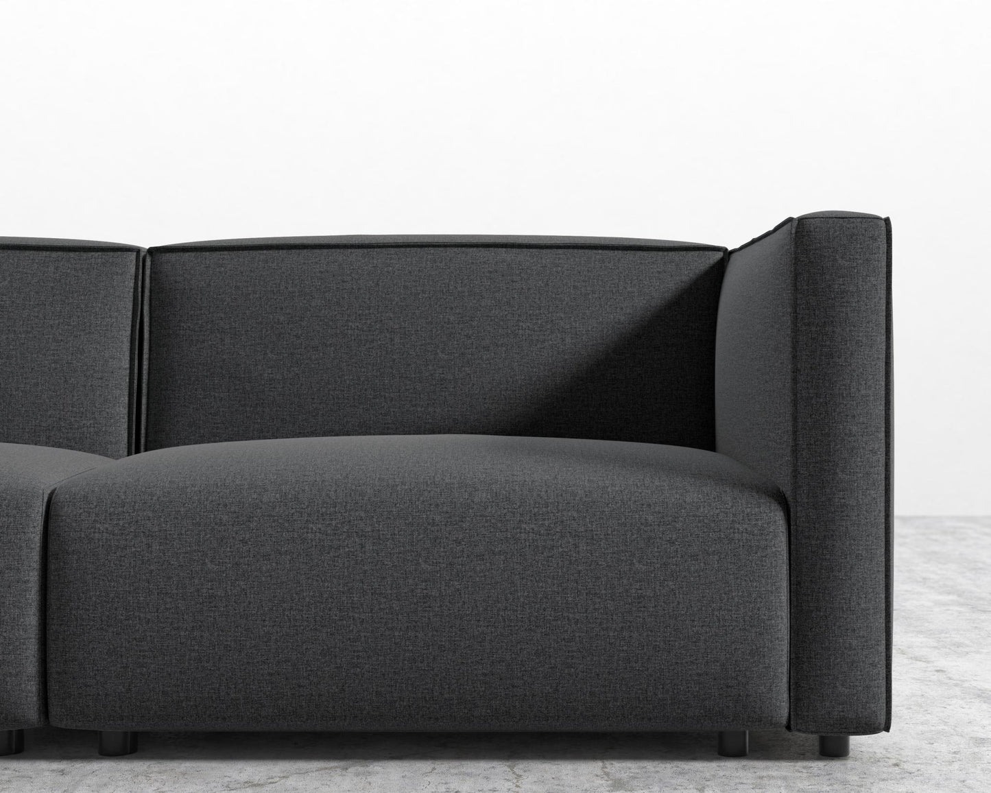Arya Modular Loveseat - Modern Felt - Stockholm