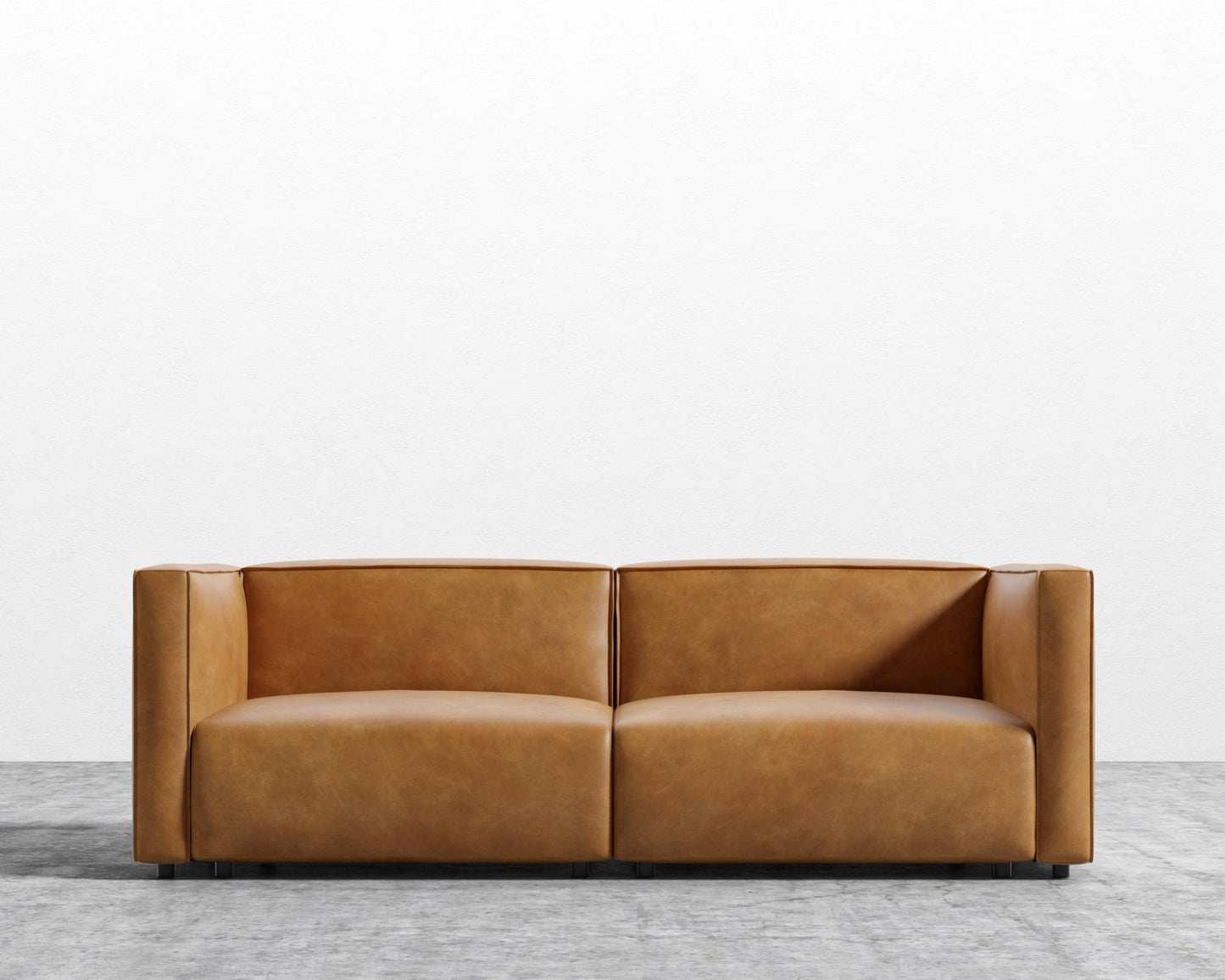 Arya Modular Loveseat - Microfiber Leather - Trento Morocco