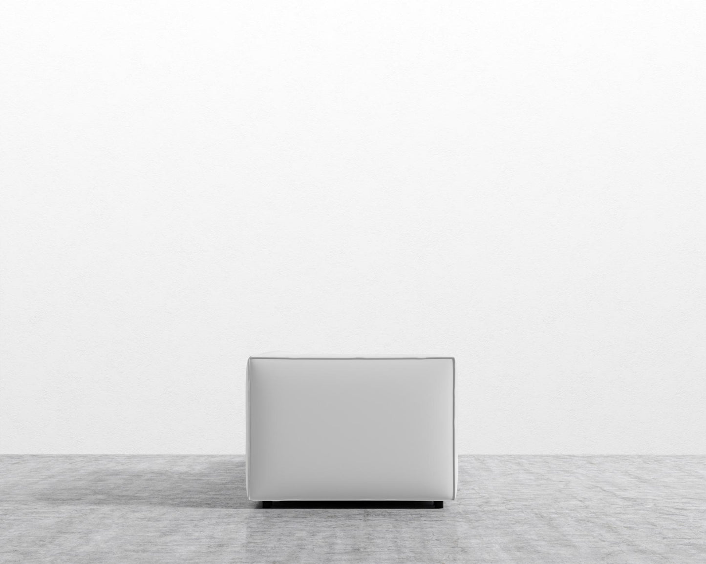 Arya Modular Sofa with Open End - Open Left, Microfiber Leather - Trento Eggshell