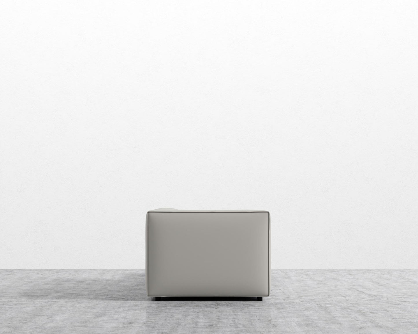 Arya Modular Sofa with Open End - Open Left, Microfiber Leather - Trento Taupe