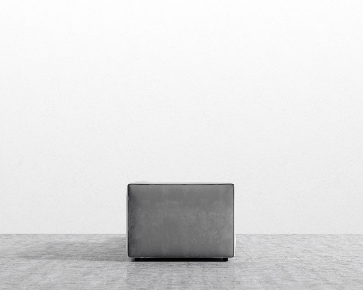 Arya Modular Sofa with Open End - Open Left, Plush Velvet - Glacier Grey