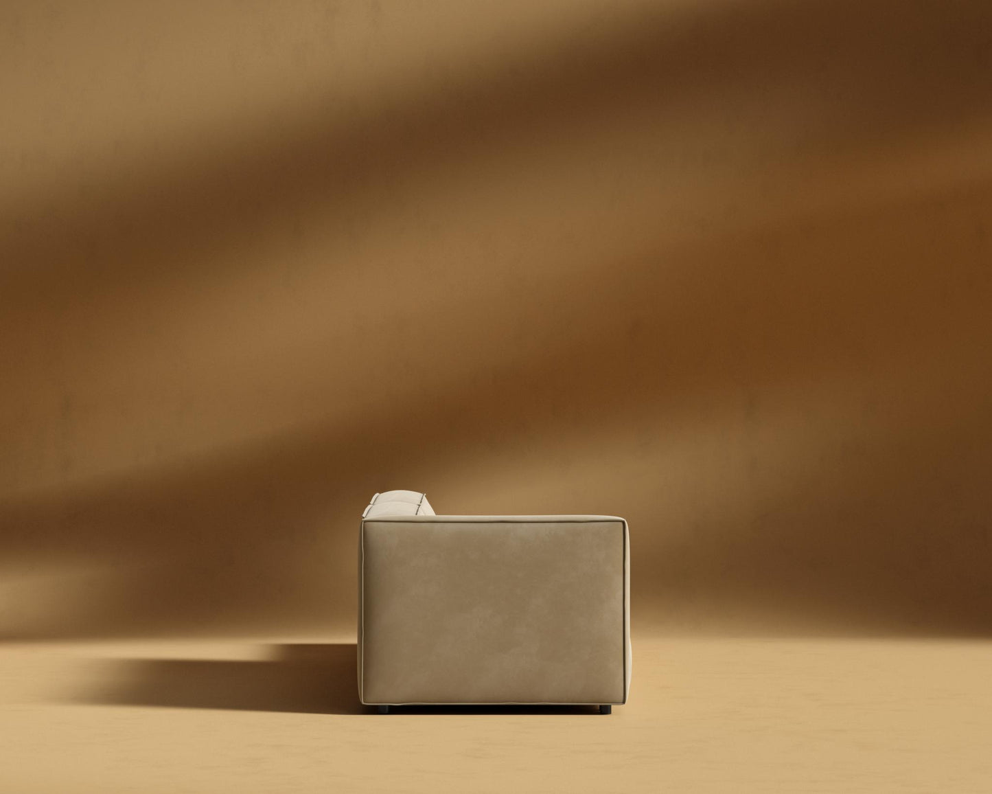 Arya Modular Sofa with Open End - Open Left, Plush Velvet - Dune