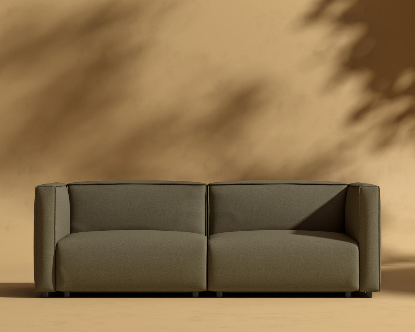 Arya Outdoor Modular Loveseat - Outdoor Fabric - Fresco