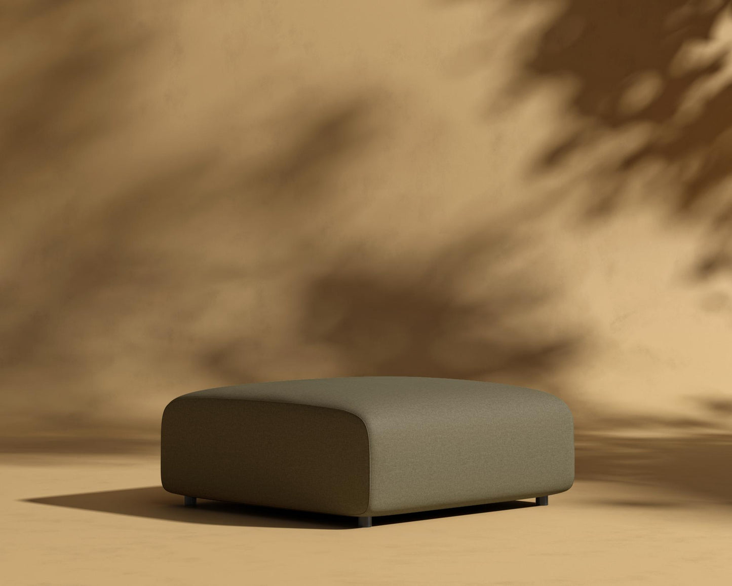 Arya Outdoor Ottoman - Outdoor Fabric - Fresco