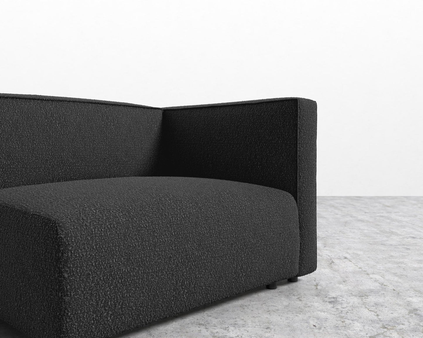 Arya Right Arm - Chatou Bouclé - Caviar