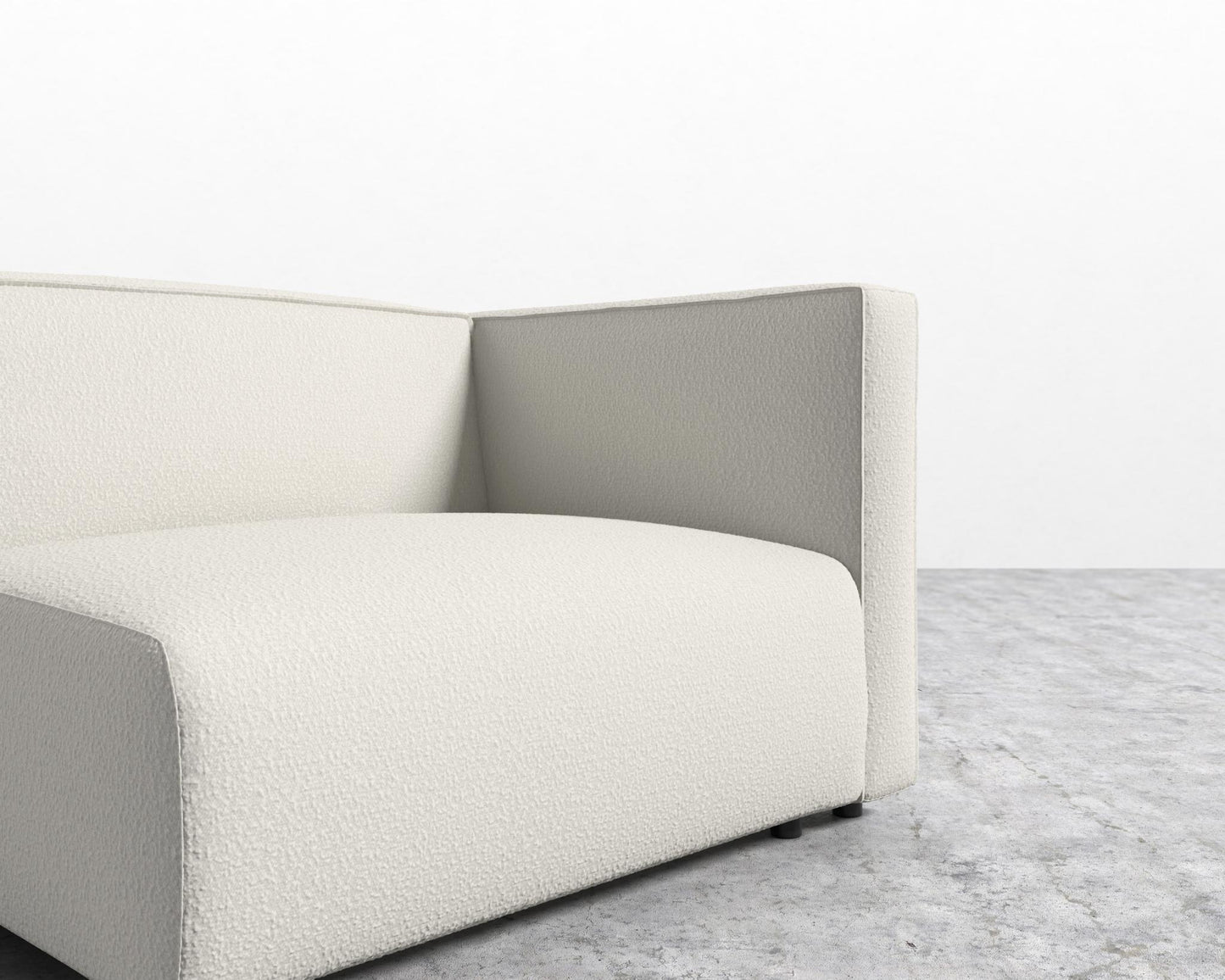 Arya Right Arm - Chatou Bouclé - Pearl