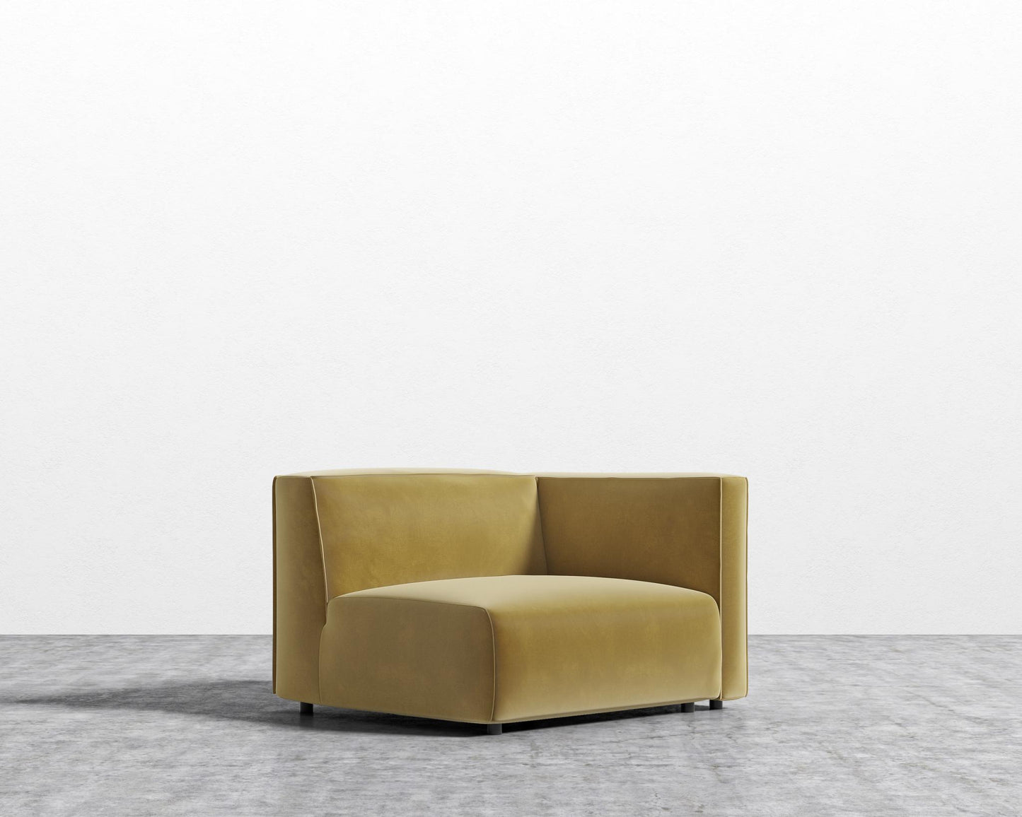 Arya Right Arm - Plush Velvet - Golden Beryl