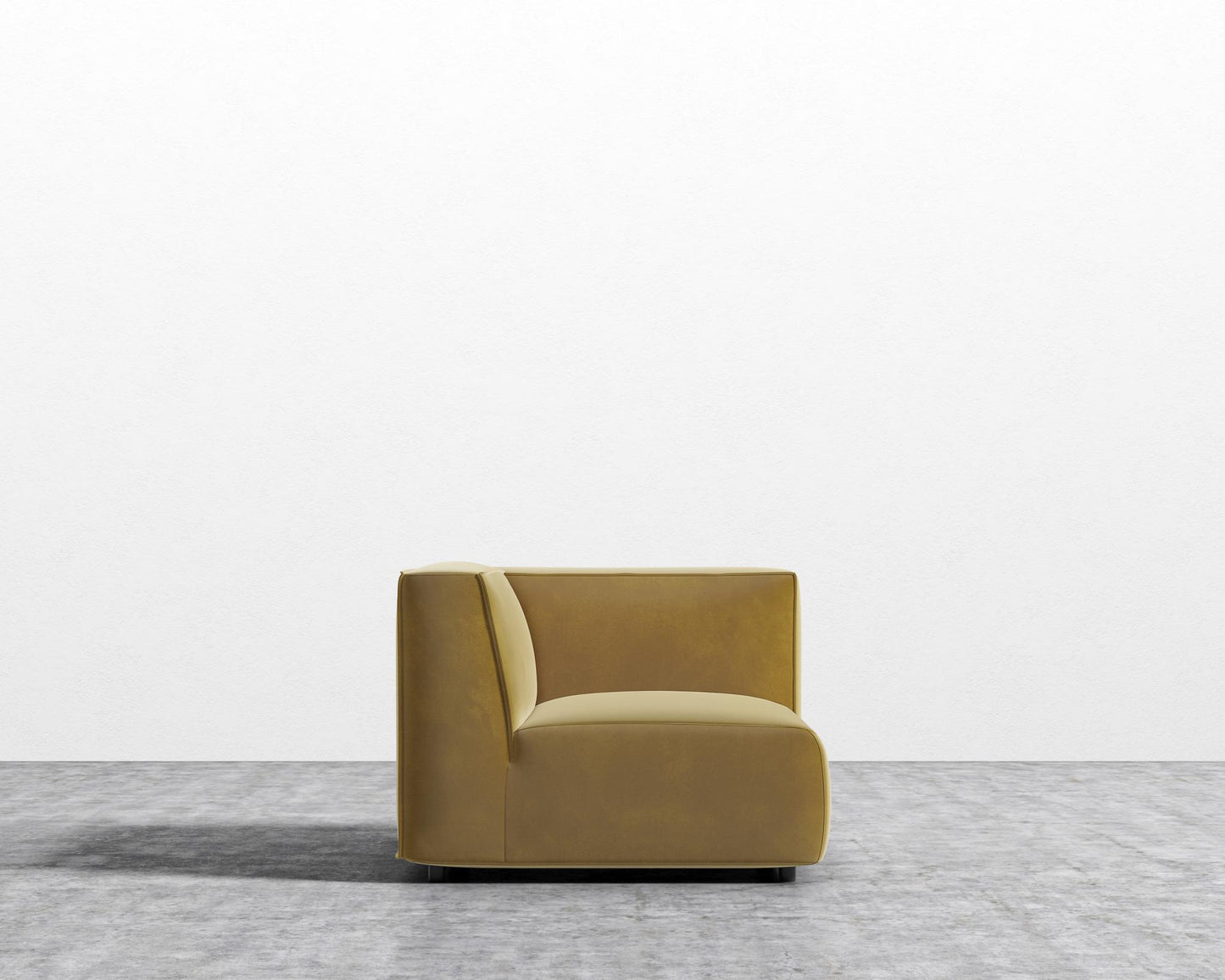 Arya Right Arm - Plush Velvet - Golden Beryl