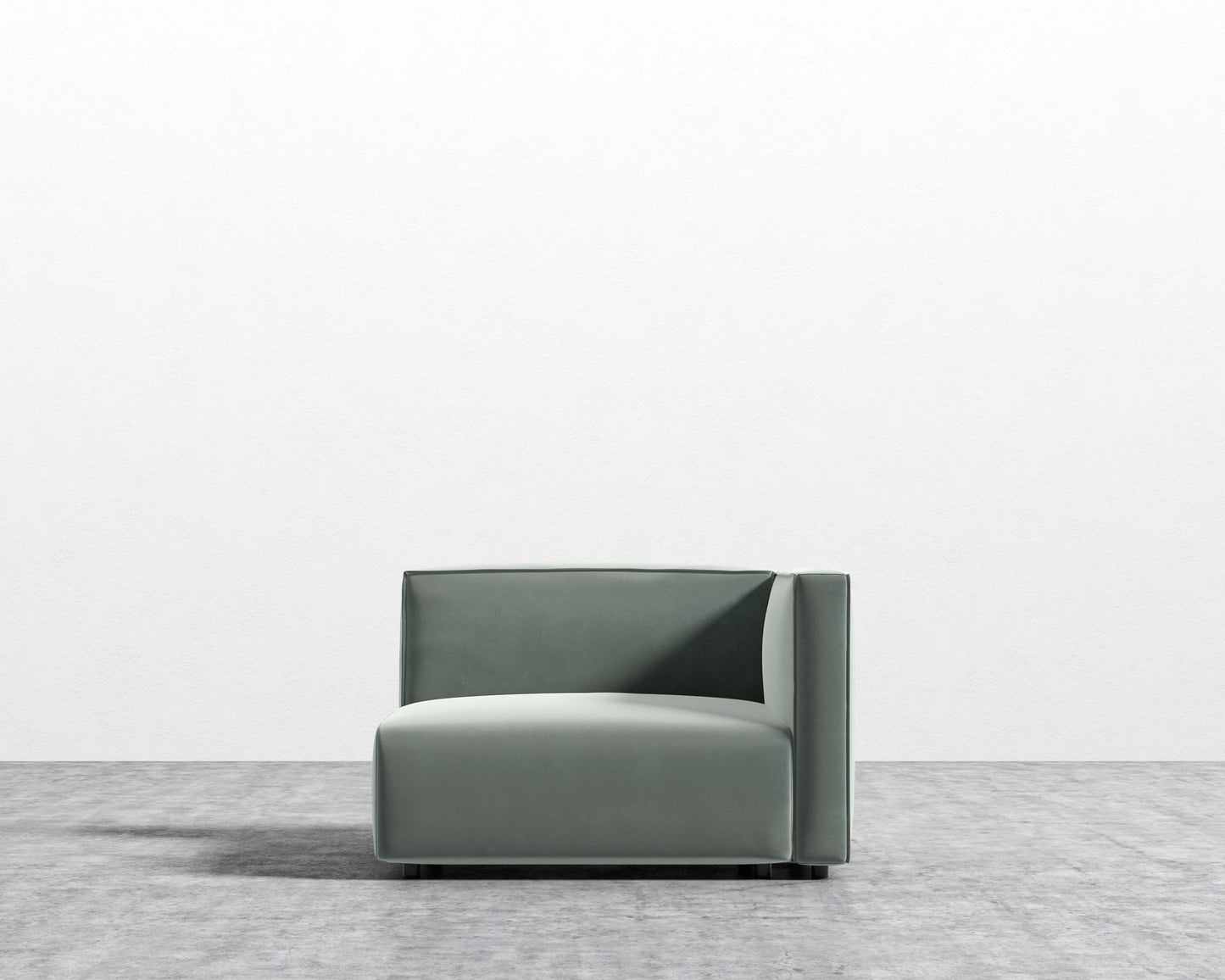 Arya Right Arm - Plush Velvet - Moonstone