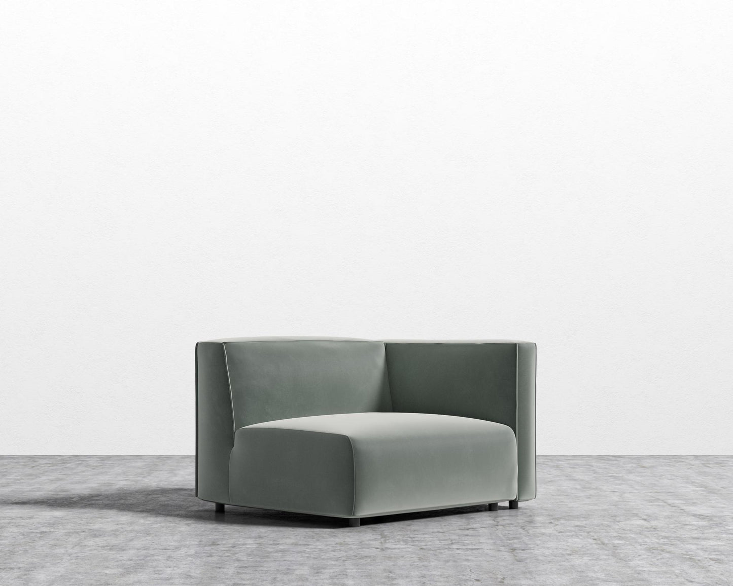 Arya Right Arm - Plush Velvet - Moonstone