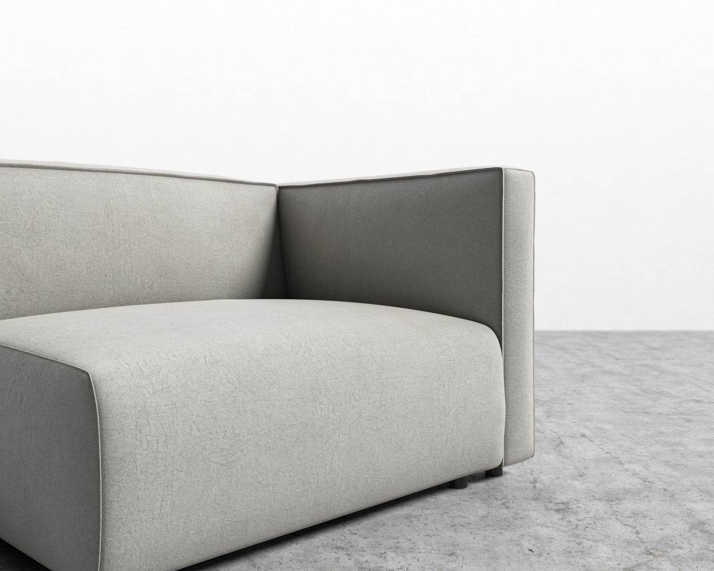 Arya Right Arm - Venice Vegan Suede - Chiffon