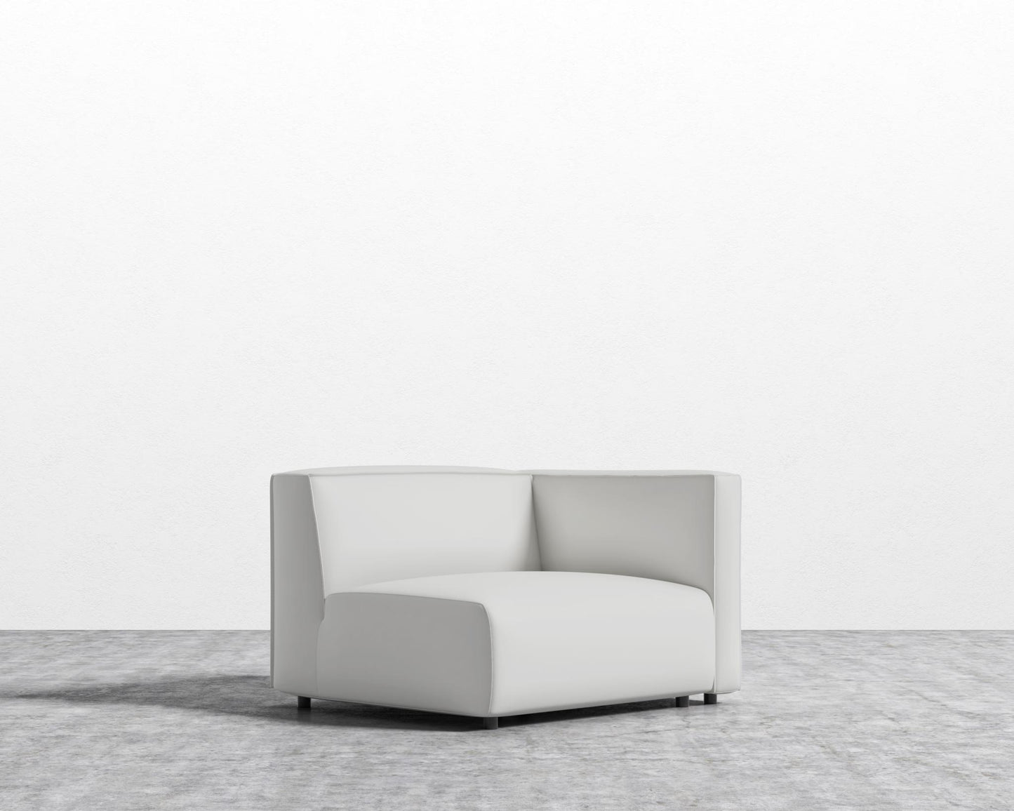 Arya Right Arm - Microfiber Leather - Trento Eggshell