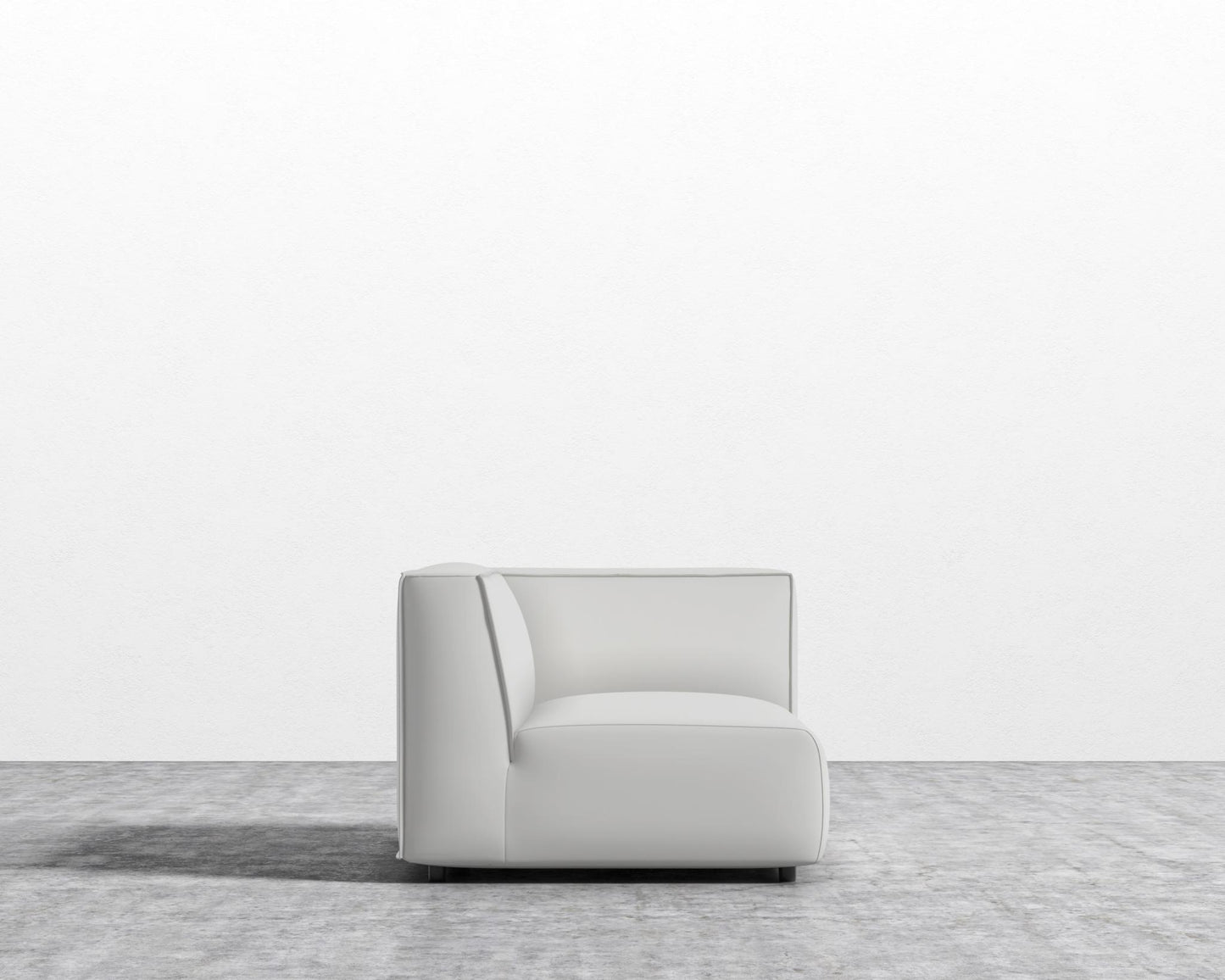 Arya Right Arm - Microfiber Leather - Trento Eggshell