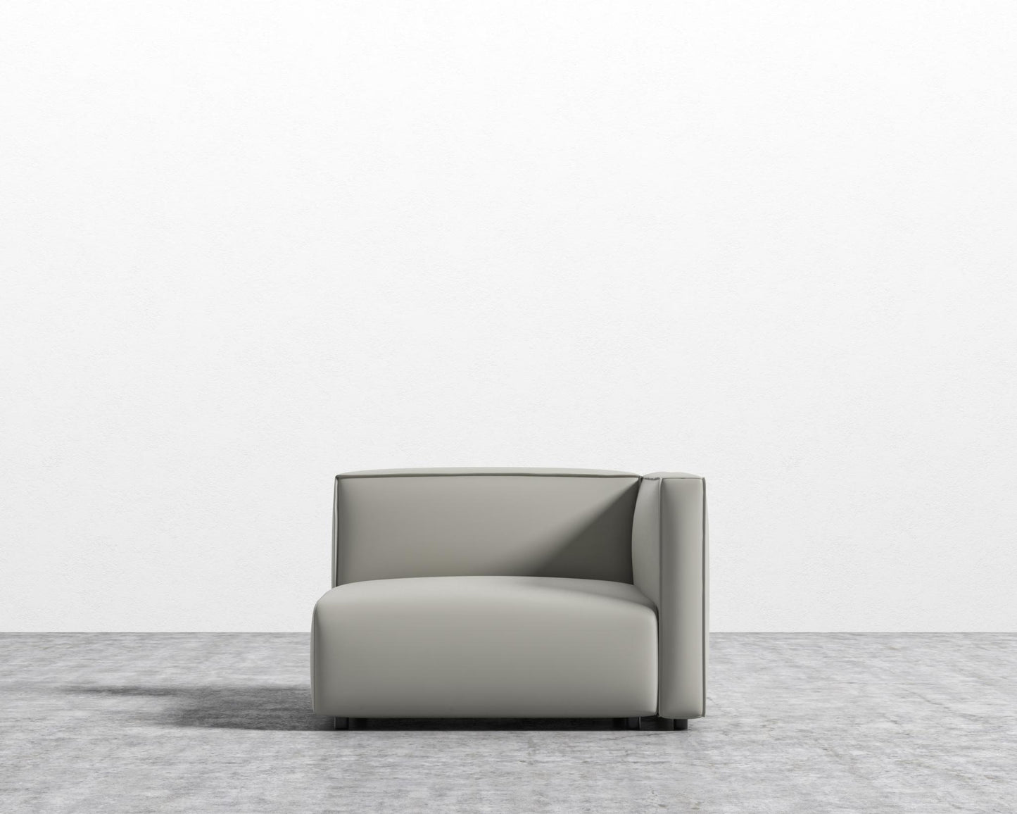 Arya Right Arm - Microfiber Leather - Trento Taupe