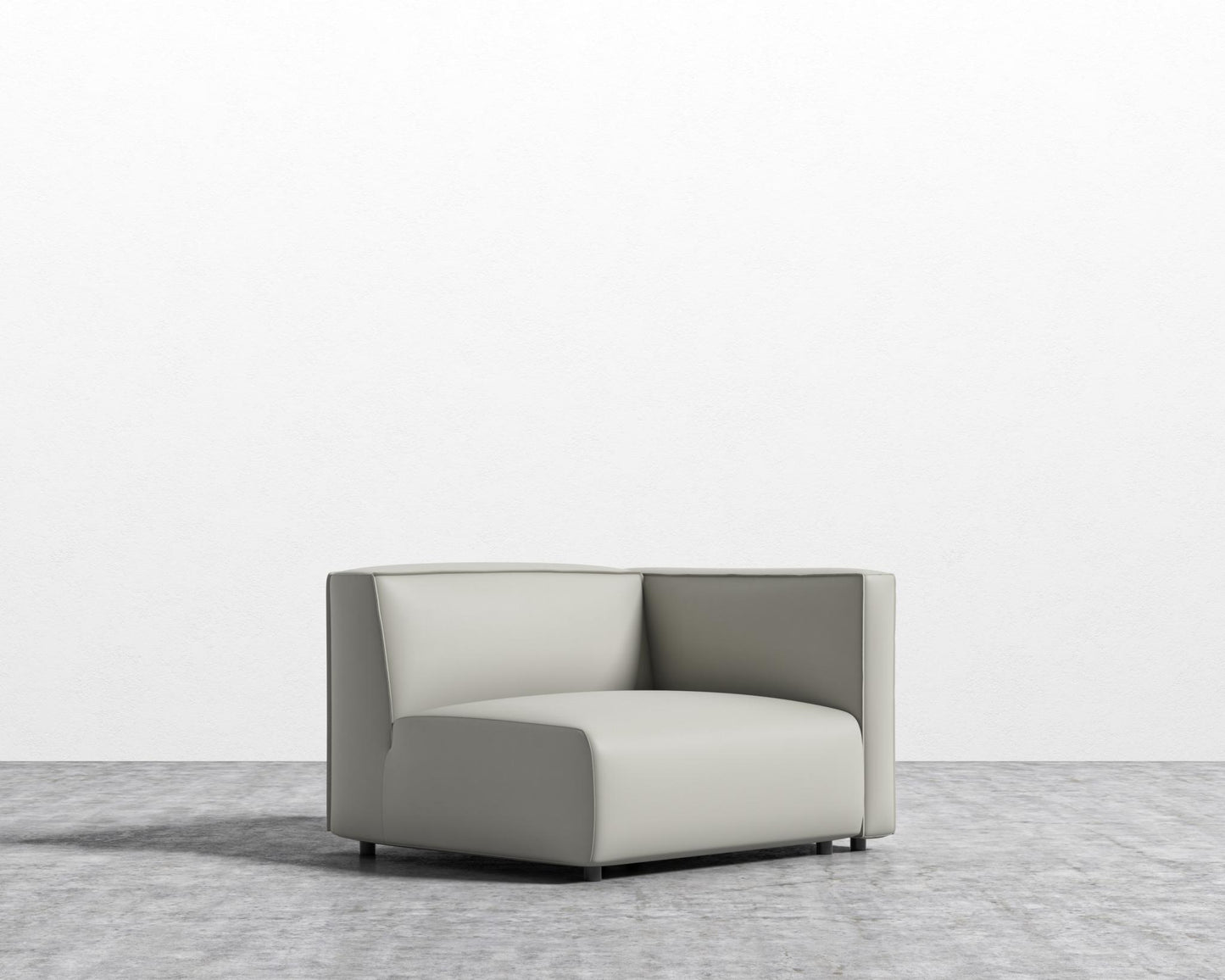 Arya Right Arm - Microfiber Leather - Trento Taupe