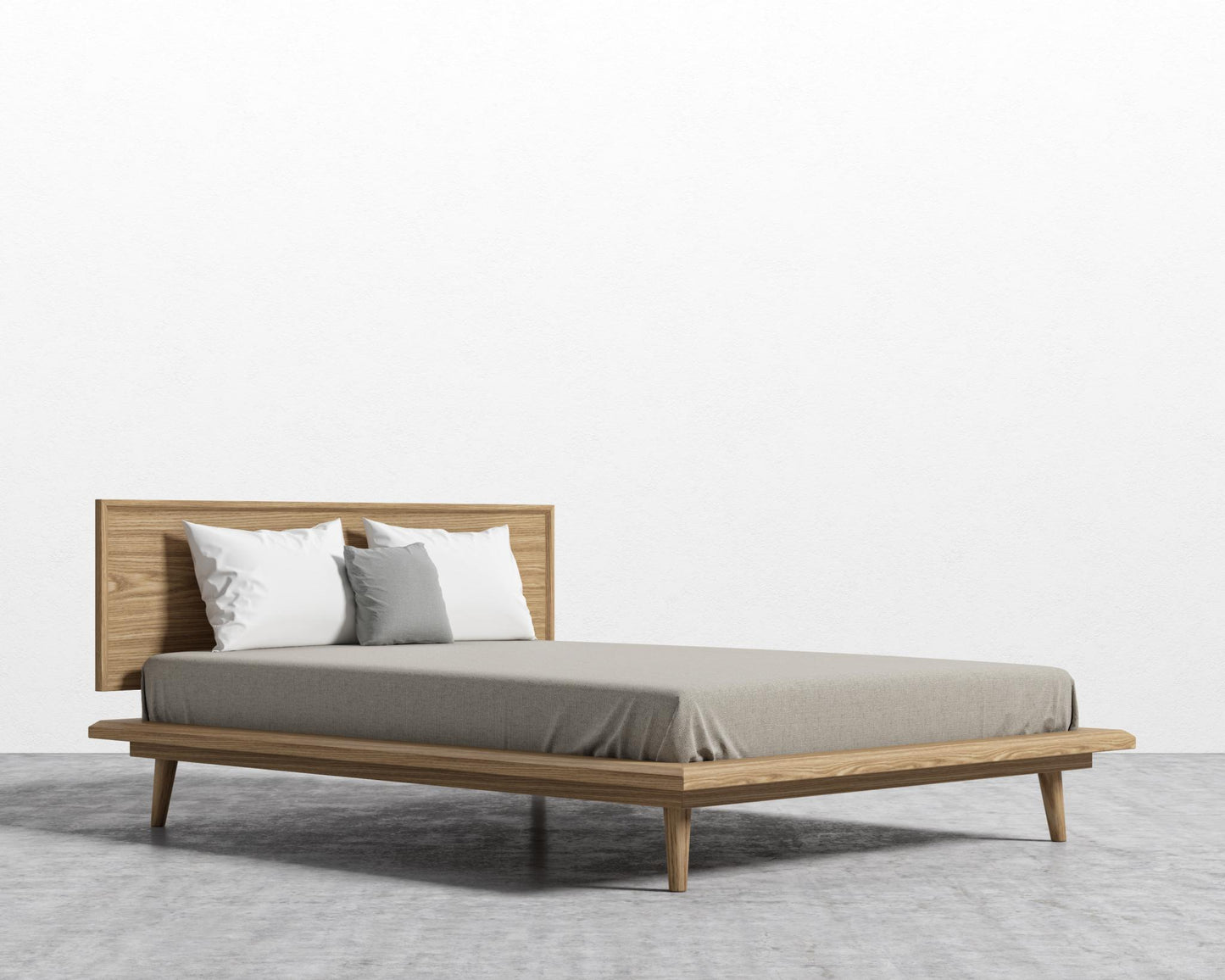 Asher Bed - Queen, Ash Veneer