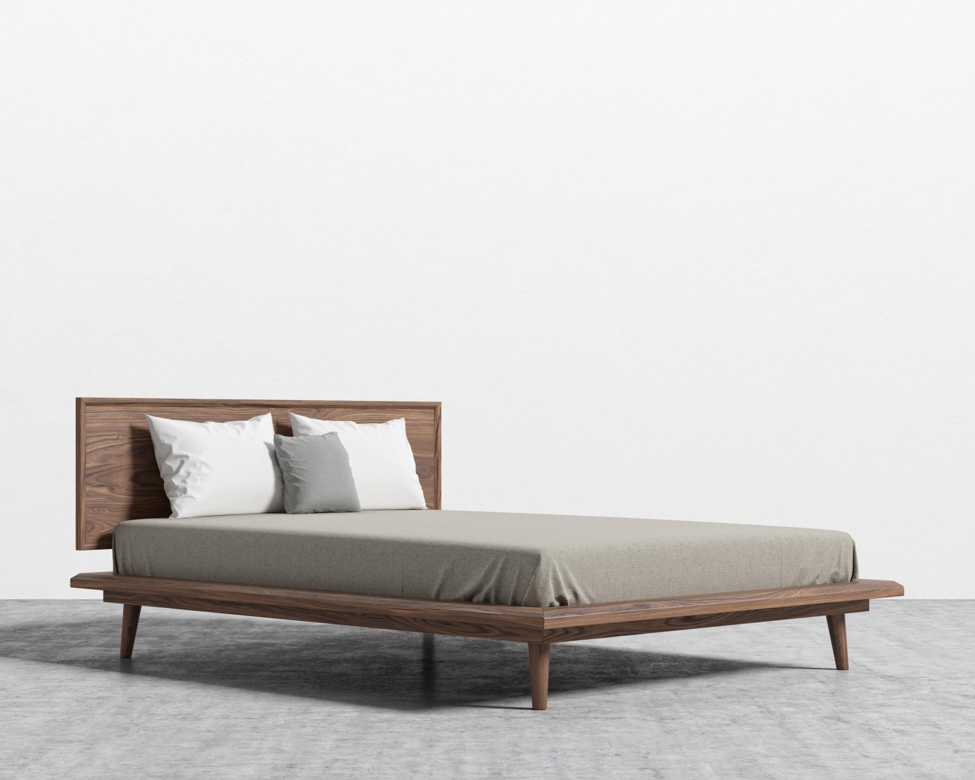 Asher Bed in Queen - Walnut