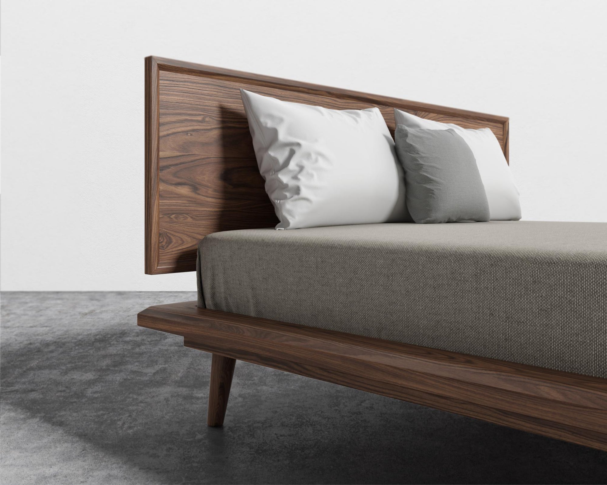 Asher Bed in Queen - Walnut