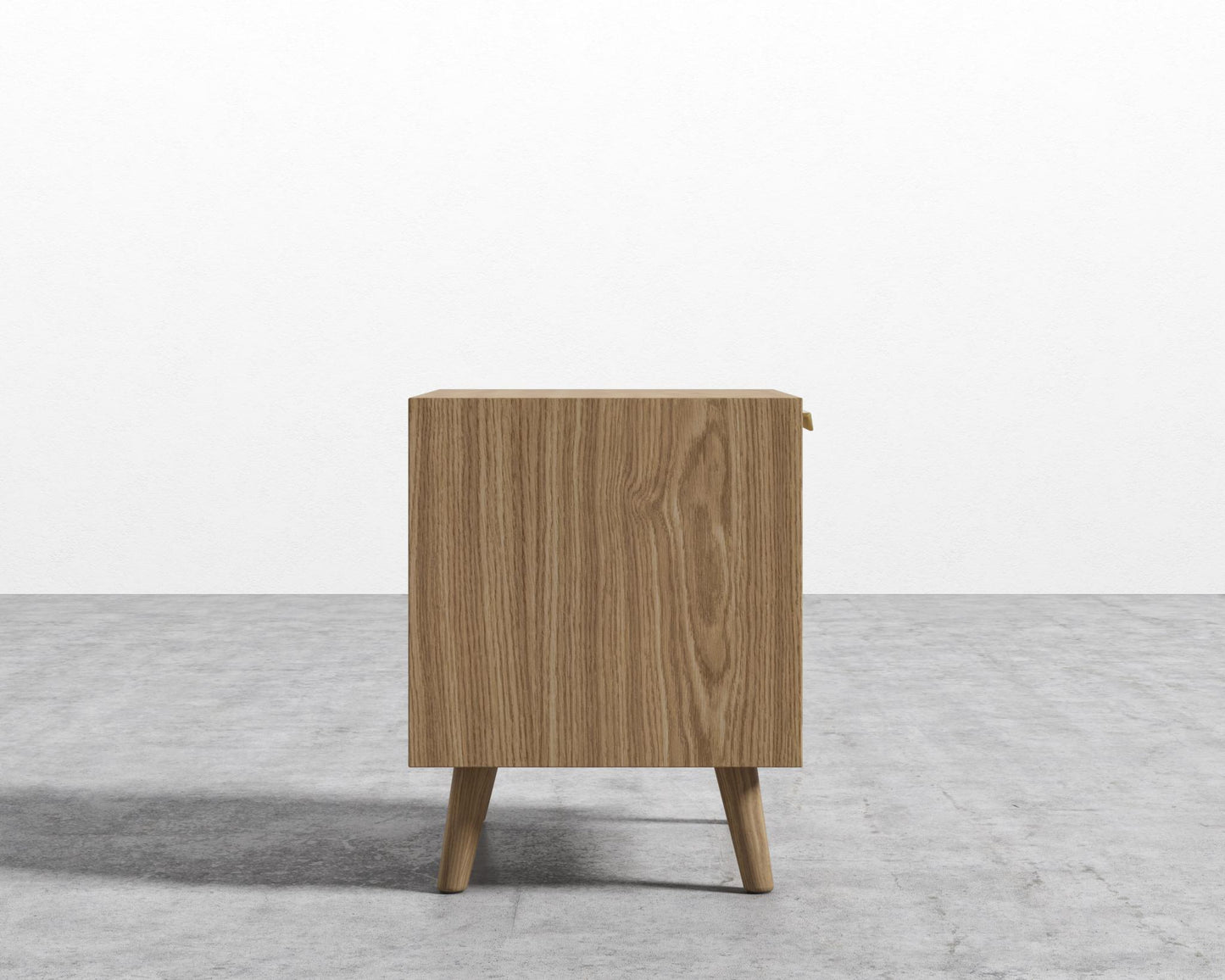 Asher Single Drawer Nightstand - Ash Veneer